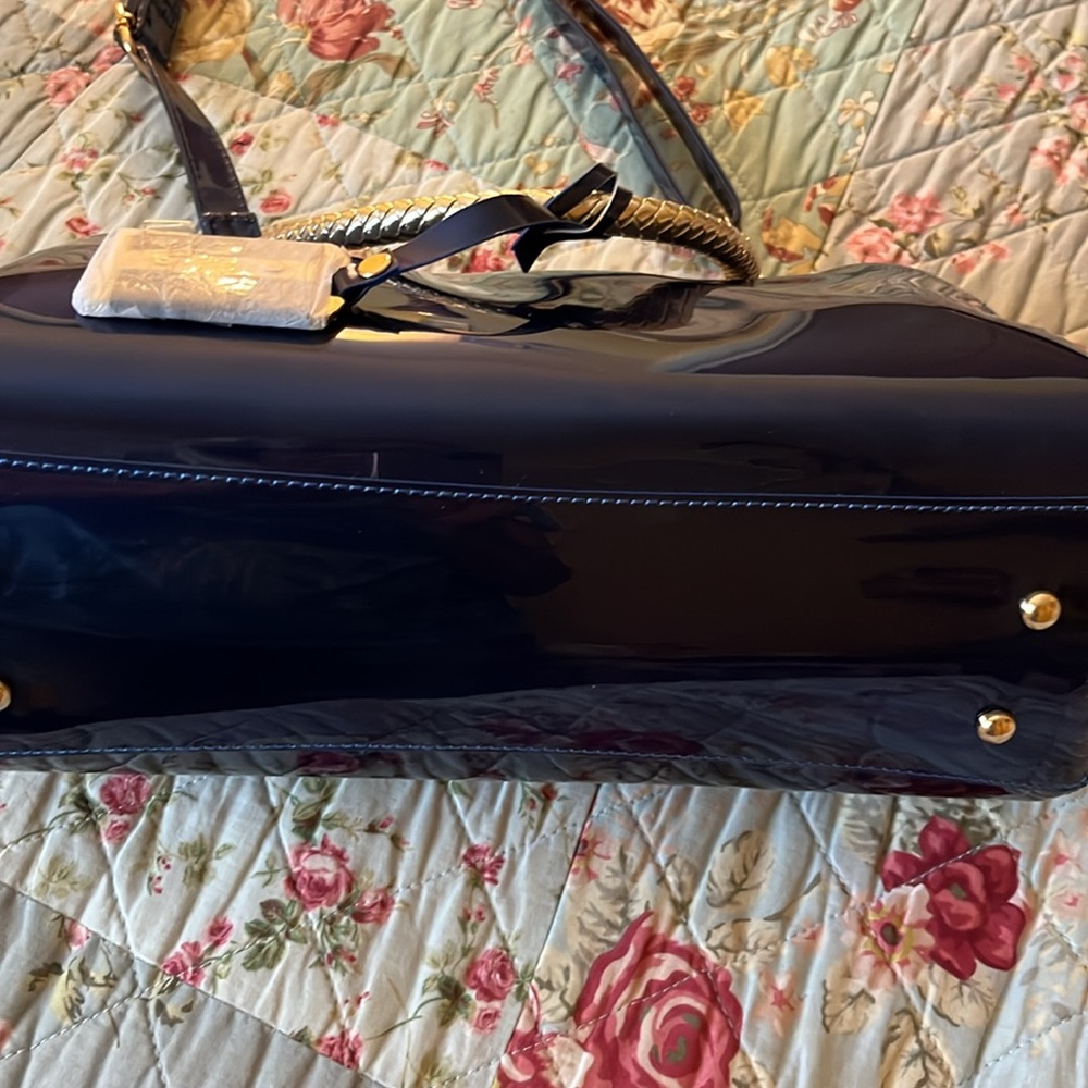 NAVY JEWELED BAG - Picture 2 of 10